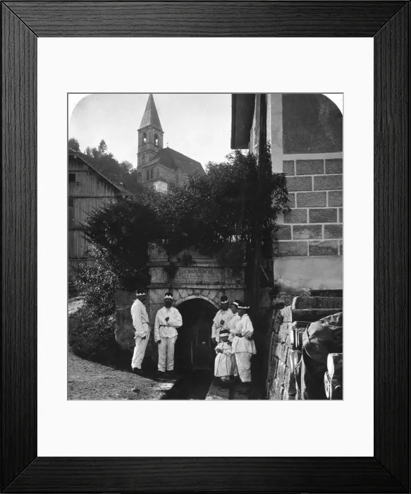 Framed Print : Mine entrance, Salzburg, Austria, c1900s. Artist: Wurthle & Sons Framed Print : Mine entrance, Salzburg, Austria, c1900s. Artist: Wurthle & Sons