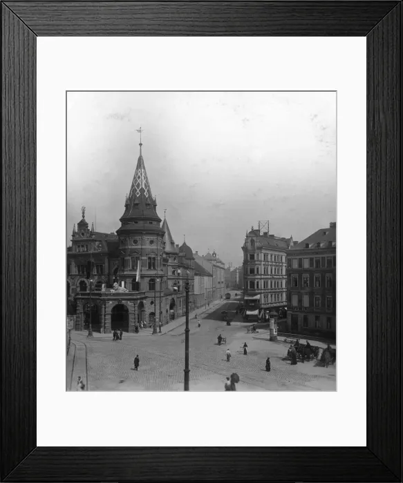 Framed Print : Lowenbrau Keller and Stiglmaierplatz, Munich, Germany, c1900s. Artist: Wurthle & Sons Framed Print : Lowenbrau Keller and Stiglmaierplatz, Munich, Germany, c1900s. Artist: Wurthle & Sons