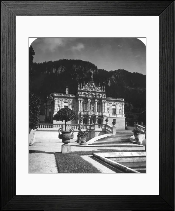 Framed Print : Linderhof Palace, Bavaria, Germany, c1900s. Artist: Wurthle & Sons Framed Print : Linderhof Palace, Bavaria, Germany, c1900s. Artist: Wurthle & Sons