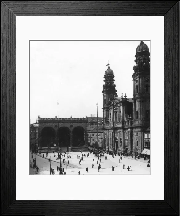 Framed Print : The Catholic Theatiner Church St Cajetan, Munich, Germany, c1900s. Artist: Wurthle & Sons Framed Print : The Catholic Theatiner Church St Cajetan, Munich, Germany, c1900s. Artist: Wurthle & Sons