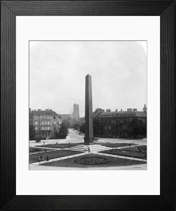 Framed Print : Karolinenplatz, Munich, Germany, c1900s. Artist: Wurthle & Sons Framed Print : Karolinenplatz, Munich, Germany, c1900s. Artist: Wurthle & Sons