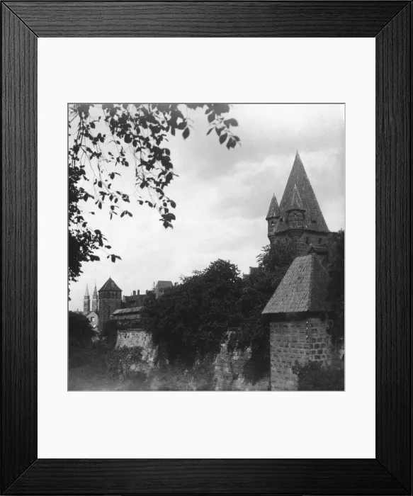 Framed Print : Stadtgraben, Bavaria, Germany, c1900s. Artist: Wurthle & Sons Framed Print : Stadtgraben, Bavaria, Germany, c1900s. Artist: Wurthle & Sons