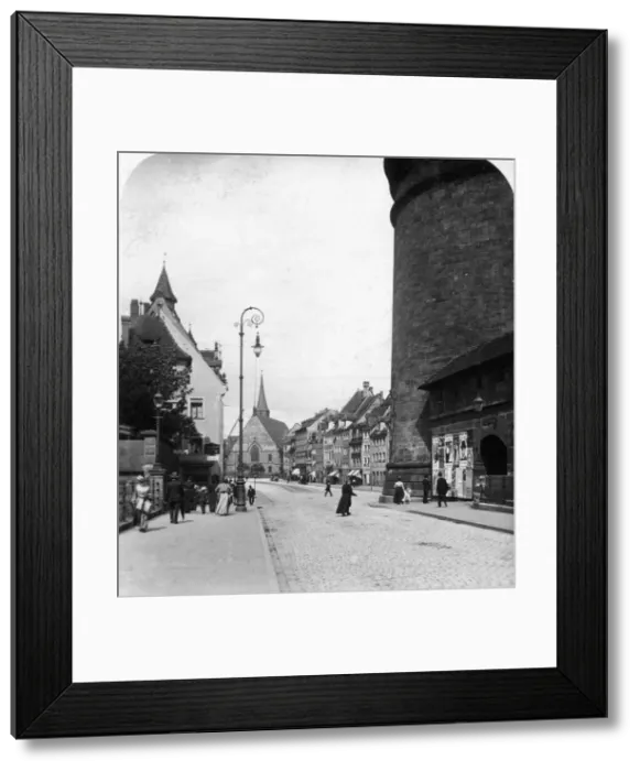 Framed Print : Strassenkarte, Nuremberg, Bavaria, Germany, c1900s. Artist: Wurthle & Sons Framed Print : Strassenkarte, Nuremberg, Bavaria, Germany, c1900s. Artist: Wurthle & Sons