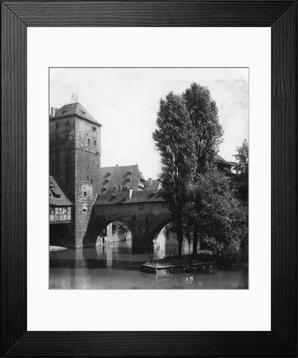 Framed Print : Henkersteg (The Hangmans Bridge), Nuremberg, Bavaria, Germany, c1900s. Artist: Wurthle & Sons Framed Print : Henkersteg (The Hangmans Bridge), Nuremberg, Bavaria, Germany, c1900s. Artist: Wurthle & Sons