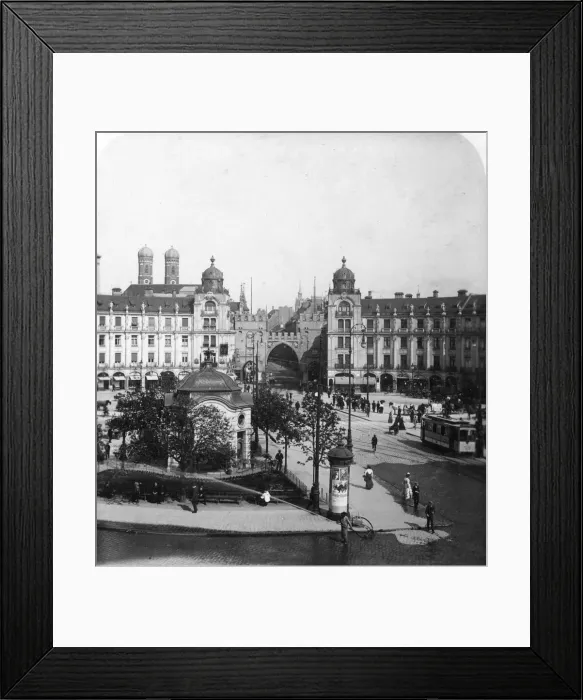 Framed Print : Karlsplatz, Munich, Germany, c1900s. Artist: Wurthle & Sons Framed Print : Karlsplatz, Munich, Germany, c1900s. Artist: Wurthle & Sons
