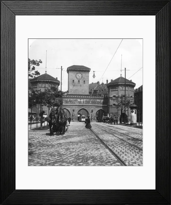 Framed Print : Isartor (Isar Gate), Munich, Germany, c1900s. Artist: Wurthle & Sons Framed Print : Isartor (Isar Gate), Munich, Germany, c1900s. Artist: Wurthle & Sons