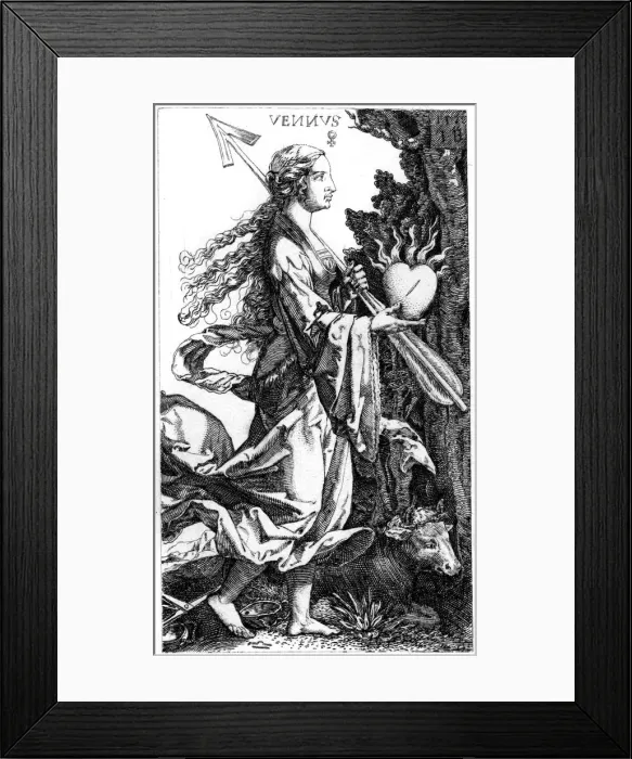 Framed Print : Venus, c1520s (1849). Artist: Jacob Binck Framed Print : Venus, c1520s (1849). Artist: Jacob Binck