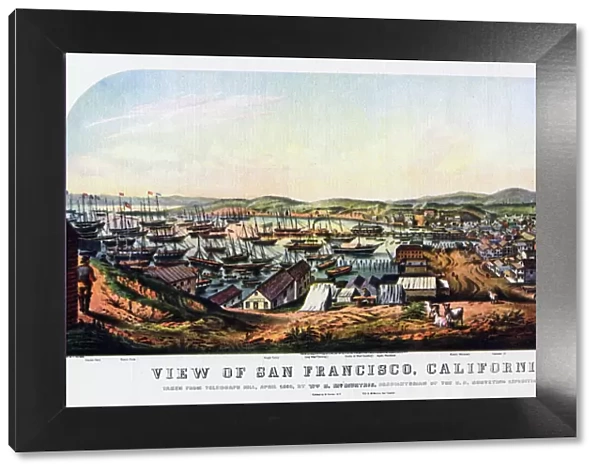 San Francisco, California, 1850 (1937). Artist: Nathaniel Currier