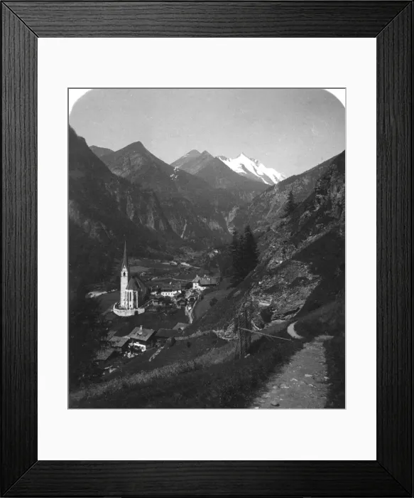 Framed Print : Heiligenblut and Grossglockner, Austria, c1900s. Artist: Wurthle & Sons Framed Print : Heiligenblut and Grossglockner, Austria, c1900s. Artist: Wurthle & Sons