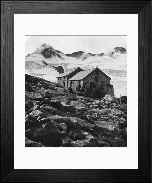 Framed Print : Kissinger Hut, Hohe Tauern, Austria, c1900s. Artist: Wurthle & Sons Framed Print : Kissinger Hut, Hohe Tauern, Austria, c1900s. Artist: Wurthle & Sons