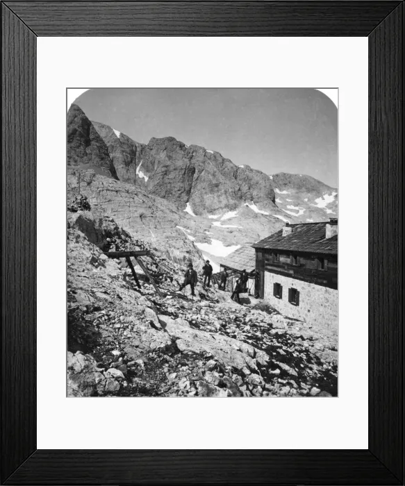 Framed Print : Simony Hut, Salzkammergut, Austria, c1900s. Artist: Wurthle & Sons Framed Print : Simony Hut, Salzkammergut, Austria, c1900s. Artist: Wurthle & Sons