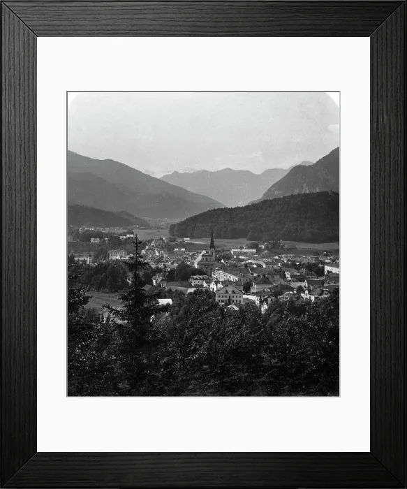 Framed Print : Bad Ischl, at the foot of Hoher Dachstein, Salzkammergut, Austria, c1900s. Artist: Wurthle & Sons Framed Print : Bad Ischl, at the foot of Hoher Dachstein, Salzkammergut, Austria, c1900s. Artist: Wurthle & Sons