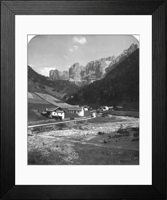 Framed Print : A valley in Wolkenstein, Tyrol, c1900s. Artist: Wurthle & Sons Framed Print : A valley in Wolkenstein, Tyrol, c1900s. Artist: Wurthle & Sons