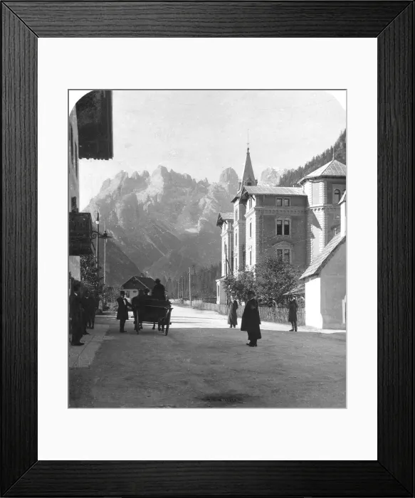 Framed Print : Landro and Monte Cristallo, Tyrol, Italy, c1900s. Artist: Wurthle & Sons Framed Print : Landro and Monte Cristallo, Tyrol, Italy, c1900s. Artist: Wurthle & Sons