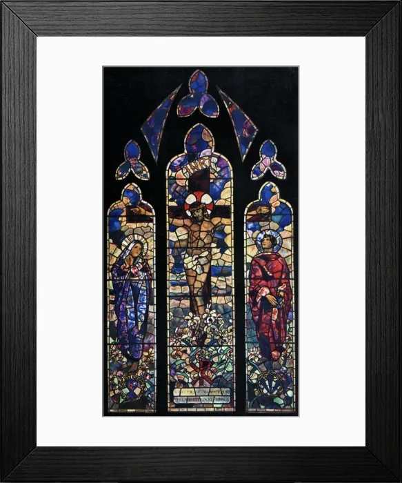 Framed Print : Memorial window in the parish church of Chipping Ongar, Essex, 1929. Artist: Leonard Walker Framed Print : Memorial window in the parish church of Chipping Ongar, Essex, 1929. Artist: Leonard Walker