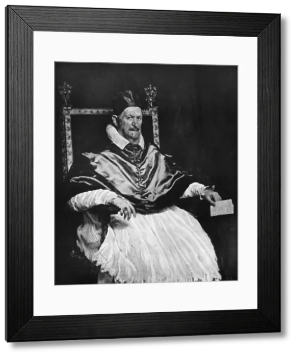 Framed Print : Pope Innocent X, c1650, (1929). Artist: Alinari Framed Print : Pope Innocent X, c1650, (1929). Artist: Alinari