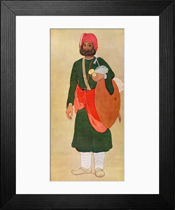 Framed Print : The Rajput warrior from the War Group, 1929. Artist: Fyzee Rahamin Framed Print : The Rajput warrior from the War Group, 1929. Artist: Fyzee Rahamin