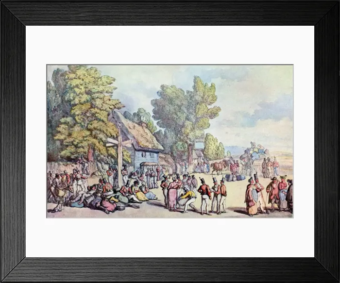 Framed Print : The Falmouth Road, late 18th-early 19th century, (1929). Artist: Thomas Rowlandson Framed Print : The Falmouth Road, late 18th-early 19th century, (1929). Artist: Thomas Rowlandson