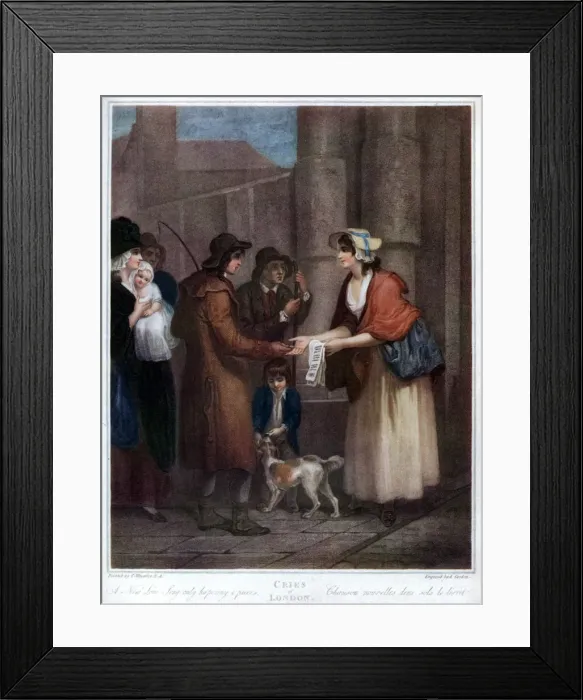 Framed Print : A New Love Song, Only Ha penny a Piece, 1796, (1929). Artist: Anthony Cardon Framed Print : A New Love Song, Only Ha penny a Piece, 1796, (1929). Artist: Anthony Cardon