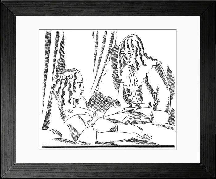 Framed Print : Scene from Moll Flanders, 1929. Artist: John Austen Framed Print : Scene from Moll Flanders, 1929. Artist: John Austen