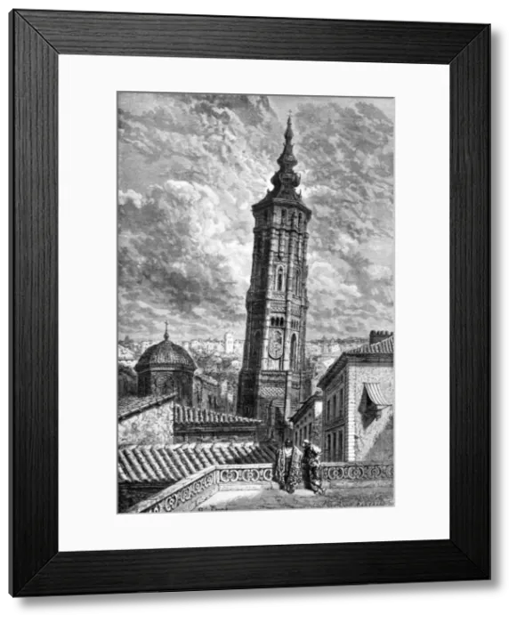Framed Print : Torre Nueva, Zaragoza, Spain, 1929 Framed Print : Torre Nueva, Zaragoza, Spain, 1929
