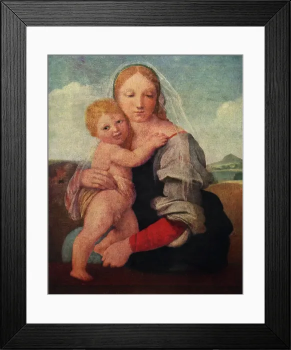 Framed Print : The Mackintosh Madonna, c1510-1512, (1929). Artist: Raphael Framed Print : The Mackintosh Madonna, c1510-1512, (1929). Artist: Raphael
