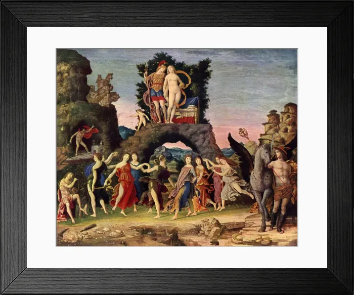 Framed Print : The Parnassus: Mars and Venus, 1497, (1929). Artist: Andrea Mantegna Framed Print : The Parnassus: Mars and Venus, 1497, (1929). Artist: Andrea Mantegna