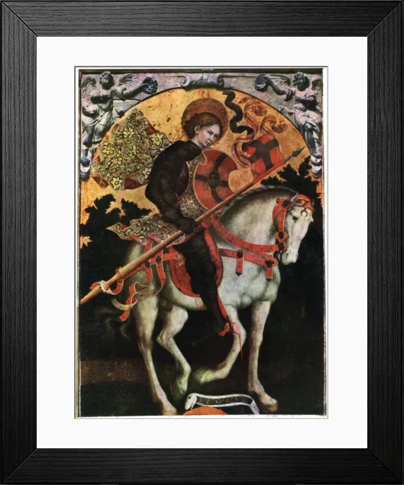 Framed Print : St Chrisogonus, 15th century, (1933). Artist: Michele Giambono Framed Print : St Chrisogonus, 15th century, (1933). Artist: Michele Giambono