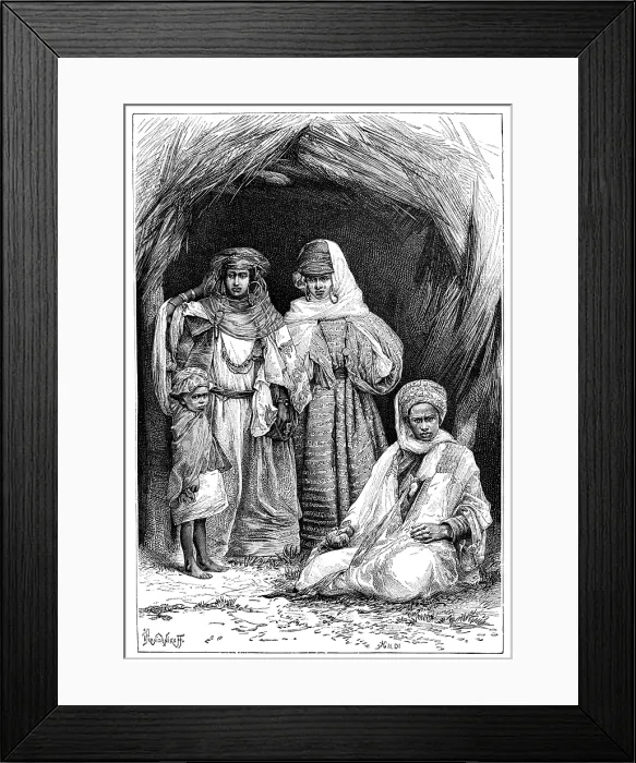 Framed Print : A Khumir man, woman and child, North Africa, 1895. Creator: Ivan Pranishnikoff Framed Print : A Khumir man, woman and child, North Africa, 1895. Creator: Ivan Pranishnikoff