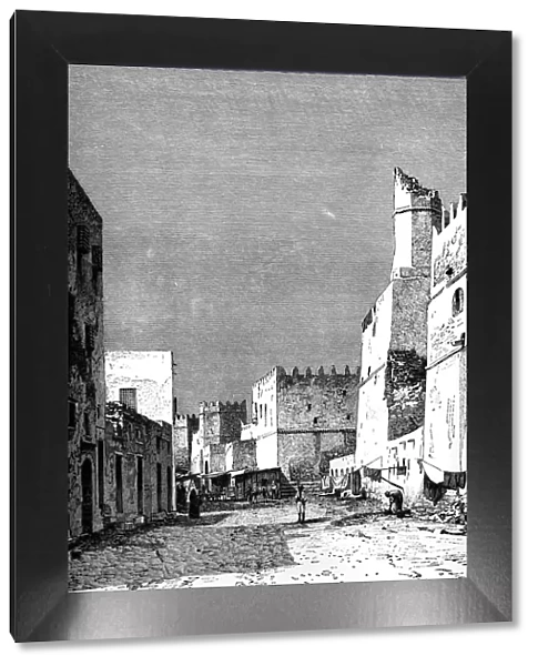 Leonec Street, Sfakes, North Africa, 1895. Artist: Taylor