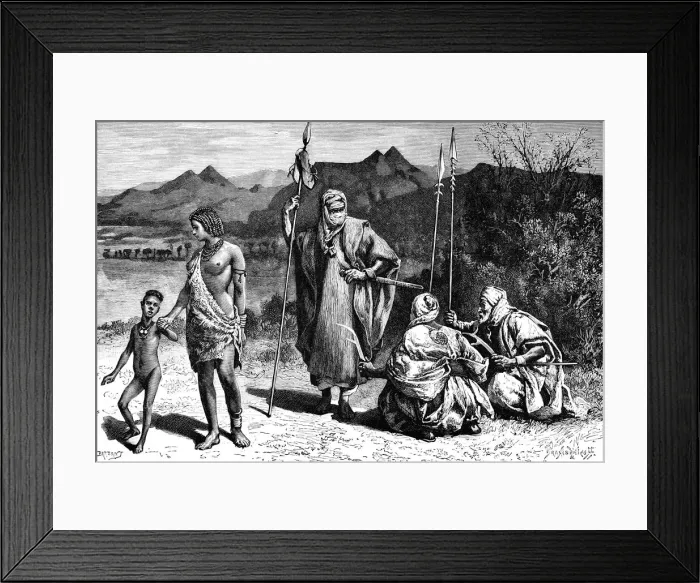 Framed Print : A group of Tibbus, North Africa, 1895. Artist: Ivan Pranishnikoff Framed Print : A group of Tibbus, North Africa, 1895. Artist: Ivan Pranishnikoff