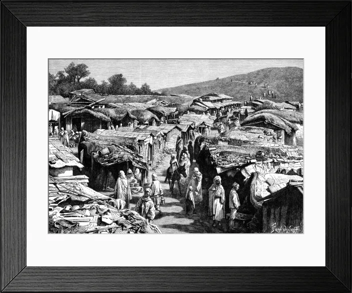 Framed Print : The Beni-Ramasses quarter, Constantine, Algeria, 1895. Artist: Ivan Pranishnikoff Framed Print : The Beni-Ramasses quarter, Constantine, Algeria, 1895. Artist: Ivan Pranishnikoff