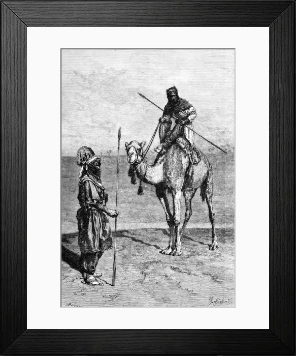 Framed Print : Tuaregs on a journey, North Africa, 1895. Artist: Ivan Pranishnikoff Framed Print : Tuaregs on a journey, North Africa, 1895. Artist: Ivan Pranishnikoff