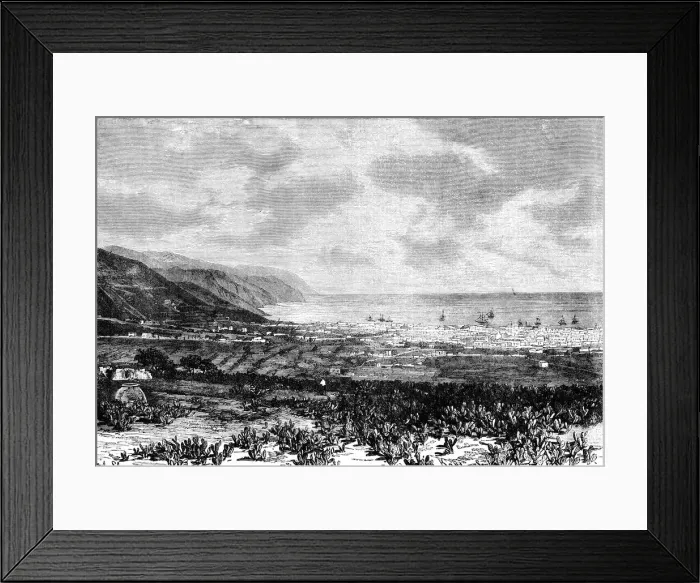 Framed Print : Santa Cruz, Tenerife, Spain, 1895 Framed Print : Santa Cruz, Tenerife, Spain, 1895