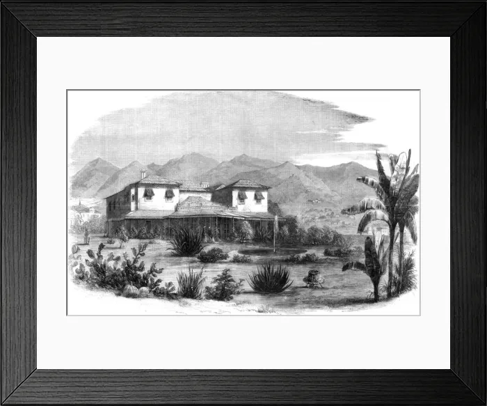 Framed Print : The Vigia, Madeira, Portugal, 1861 Framed Print : The Vigia, Madeira, Portugal, 1861