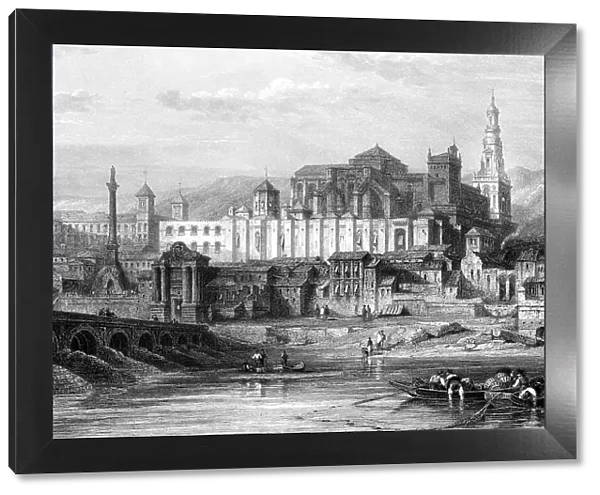 Great mosque and the dungeon of the Inquisition, Cordoba, Spain, 19th century. Artist: Thomas Higham