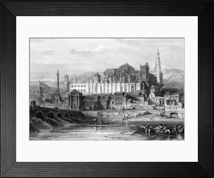 Framed Print : Great mosque and the dungeon of the Inquisition, Cordoba, Spain, 19th century. Artist: Thomas Higham Framed Print : Great mosque and the dungeon of the Inquisition, Cordoba, Spain, 19th century. Artist: Thomas Higham