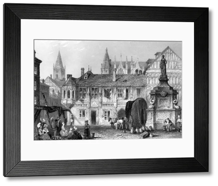 Framed Print : Palace of the Duke of Bedford, Rouen, France, 19th century. Artist: John Godfrey Framed Print : Palace of the Duke of Bedford, Rouen, France, 19th century. Artist: John Godfrey