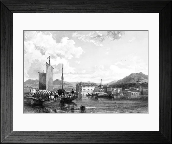 Framed Print : Isola Bella, Lago Maggiore, Italy, 19th century. Artist: W Miller Framed Print : Isola Bella, Lago Maggiore, Italy, 19th century. Artist: W Miller