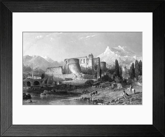 Framed Print : Pergamos, 19th century. Artist: John Cousen Framed Print : Pergamos, 19th century. Artist: John Cousen