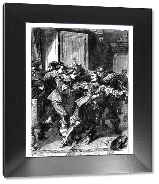 The assassination of the Duke of Buckingham, c1902