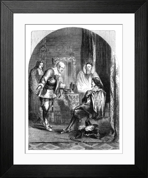 Framed Print : King Charles I (1600-1649) being summoned to his execution, c1902 Framed Print : King Charles I (1600-1649) being summoned to his execution, c1902