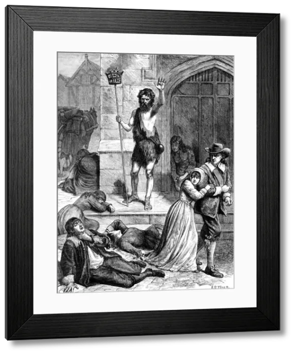 Framed Print : The Great Plague of 1665 (c1902) Framed Print : The Great Plague of 1665 (c1902)