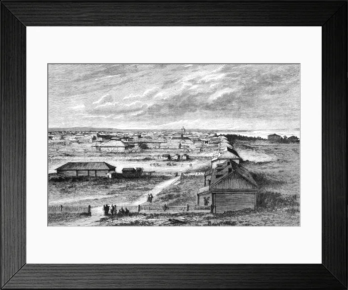 Framed Print : Blagovyeshchensk, Siberia, Russia, 1895 Framed Print : Blagovyeshchensk, Siberia, Russia, 1895