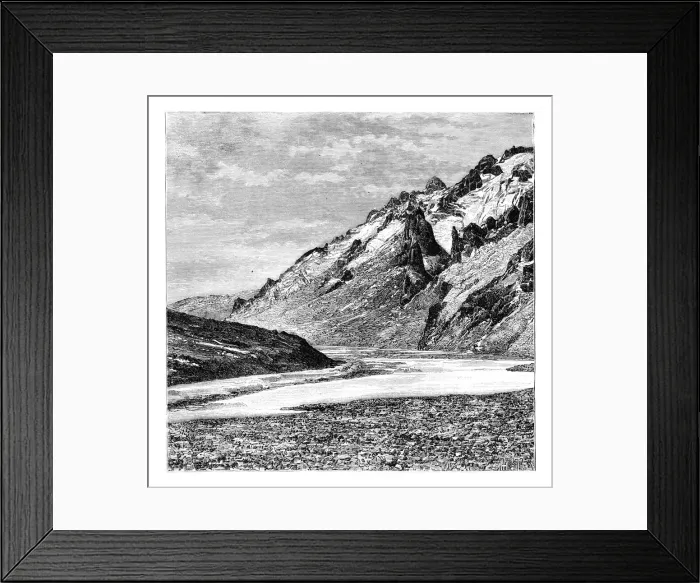 Framed Print : The Upper Karakash Valley, China, 1895 Framed Print : The Upper Karakash Valley, China, 1895