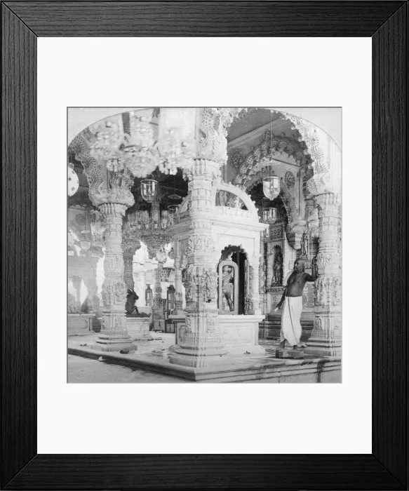 Framed Print : Interior of the temple of Babulnath, Bombay, India, 1901. Artist: BW Kilburn Framed Print : Interior of the temple of Babulnath, Bombay, India, 1901. Artist: BW Kilburn