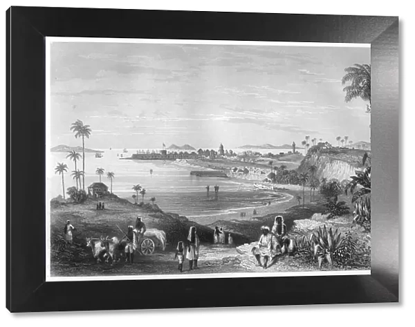 View of Bombay showing the fort, c1860