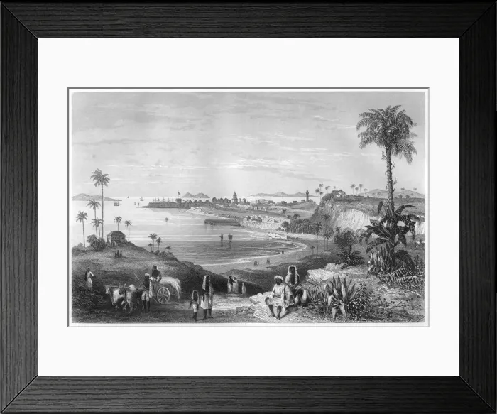 Framed Print : View of Bombay showing the fort, c1860 Framed Print : View of Bombay showing the fort, c1860