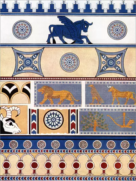 Assyrian brick and tile design, 1933-1934