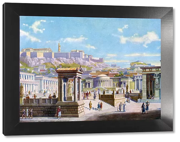 The agora below the Acropolis, Athens, Greece, 1933-1934